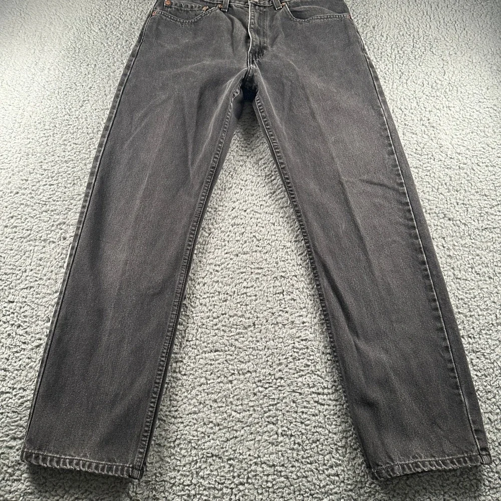 Vtg‎ Levis 505 Jeans Mens 31x30(29x29 Fits)Straight Leg Reg Fit Black Faded 90's